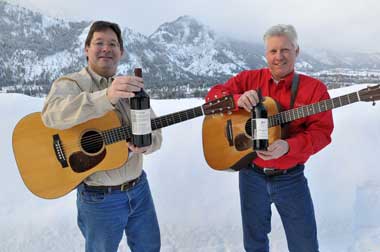 winemakers in snow